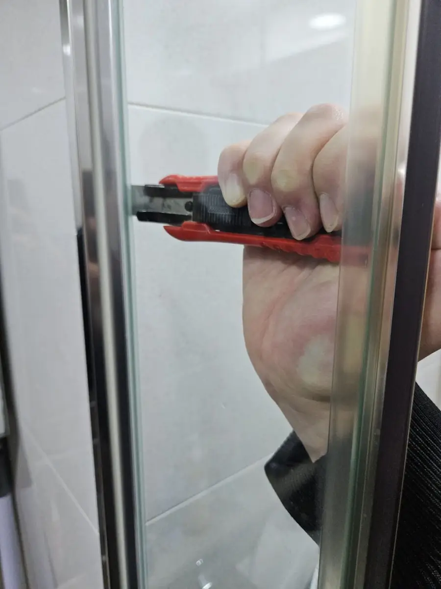 샤워부스 파티션 시공 사진 19