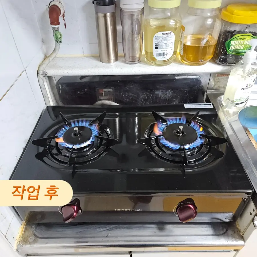 하남 가스레인지 교체 망월동 하남시 — 시공 후