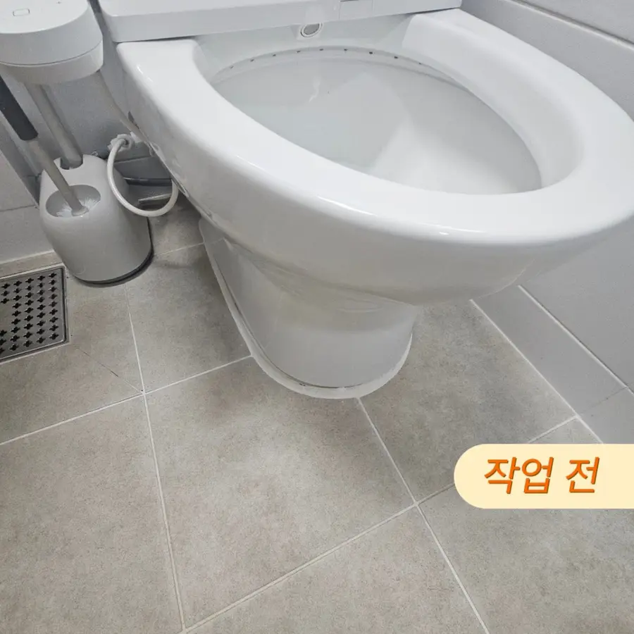 성남 변기 백시멘트교체 시공 분당구 분당구 — 시공 후